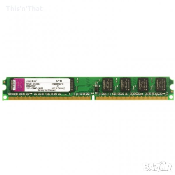 Рам памет RAM Kingston модел kvr800d2n6/1g 1 GB DDR2 800 Mhz честота, снимка 1