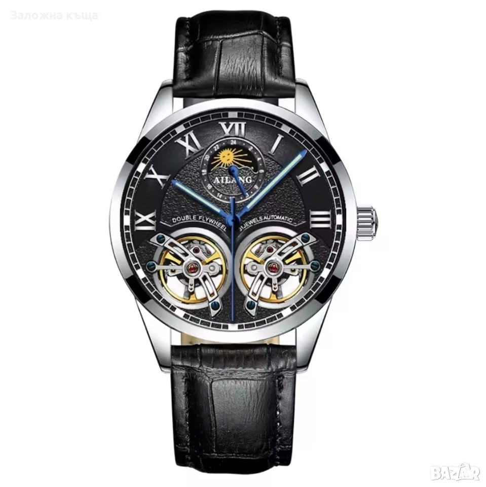 ЧИСТО НОВ ! Мъжки механичен / автоматичен часовник "Ailang", снимка 1