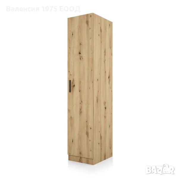 Еднокрил гардероб Сити 1010 дъб артисан или комбинация мока и латея мока/ ла, снимка 1