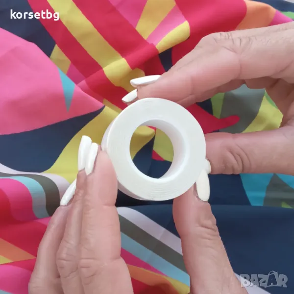 Резервна Ролка Двойнозалепващо Тиксо за Тяло и Дрехи 5м, модел 3224, снимка 1