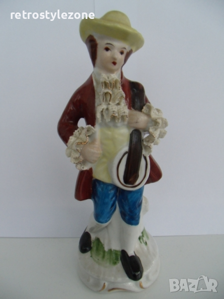 № 6130 стара порцеланова фигура - GESCHENK  - стикер / маркировка  , снимка 1