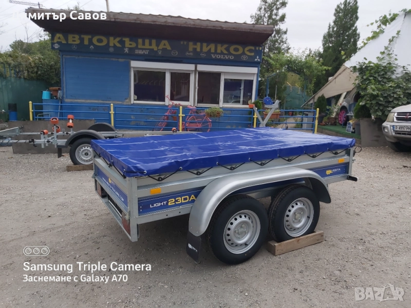 Туристическо ремарке VESTA LIGHT 23DA с плосък брезент, снимка 1