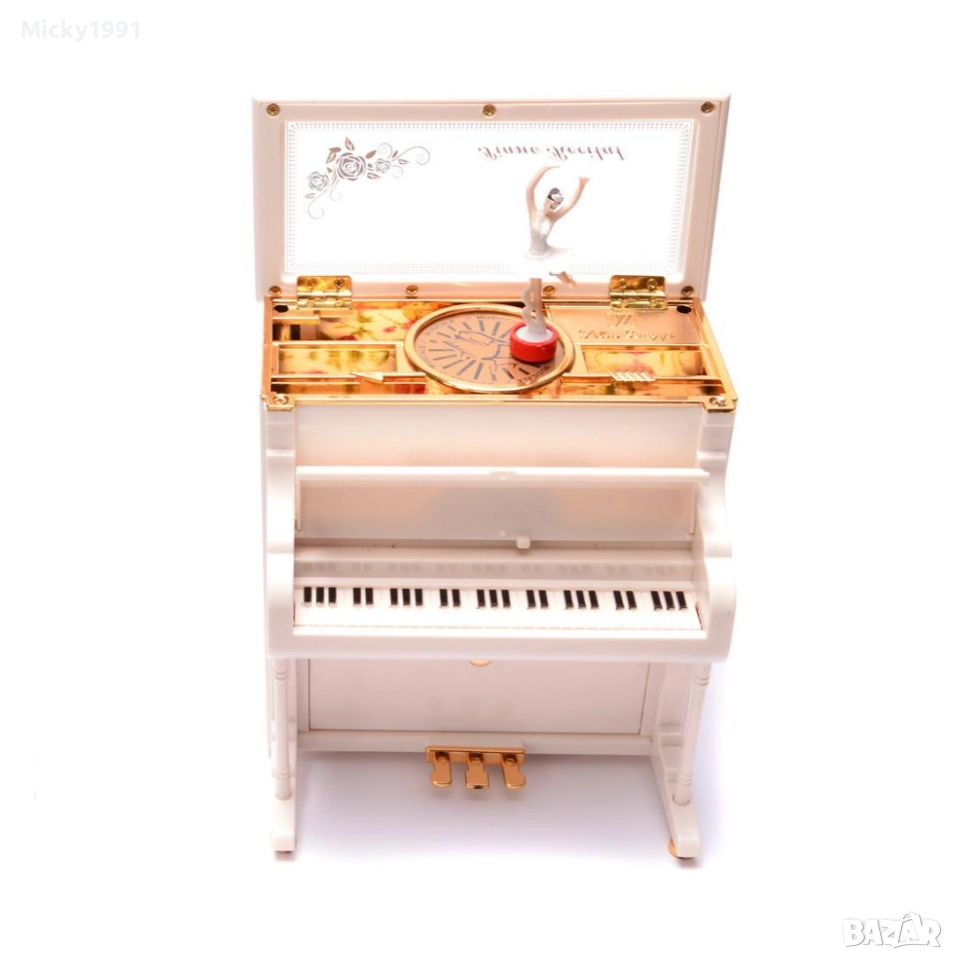 Музикална кутия пиано с балерина , снимка 1