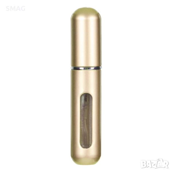Шишенце за парфюм с пълнене отдолу, златисто – 5 мл_1202587, снимка 1