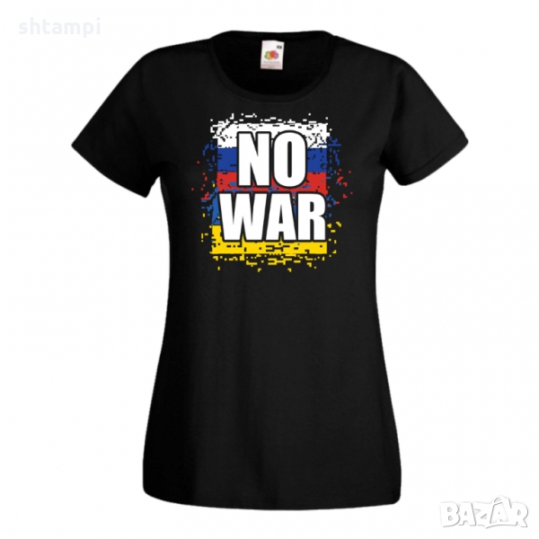 Дамска тениска NO WAR,Украйна, спрете войната, снимка 1
