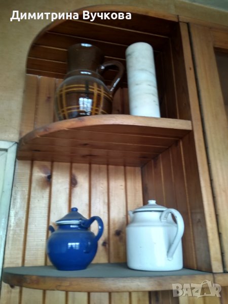 Мраморна ваза и порцеланова кана, снимка 1