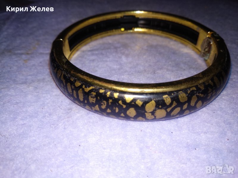 РЪЧНО РИСУВАНА ВИНТИДЖ АРТ КРАСИВА ЗЛАТИСТА ГРИВНА 26521, снимка 1