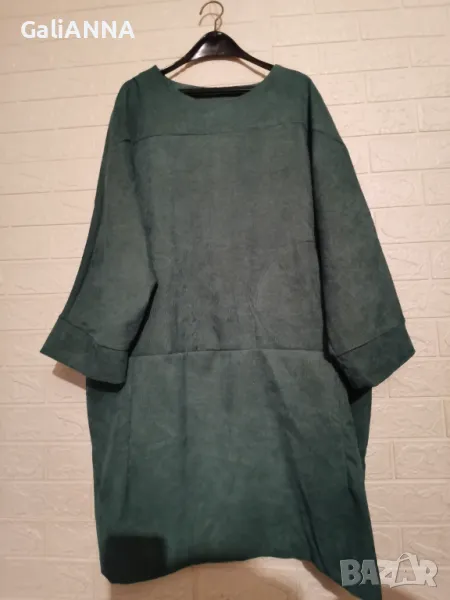 СТРАХОТНА РОКЛЯ/ТУНИКА МЕК ДЖИНСОВ ПЛАТ 3XL-4XL, снимка 1