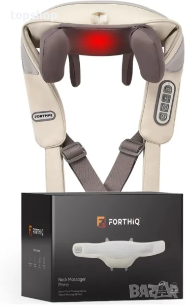 НОВ масажор за врат FORTHiQ - облекчаване на болката в дълбоките тъкани, регулируема топлина..., снимка 1