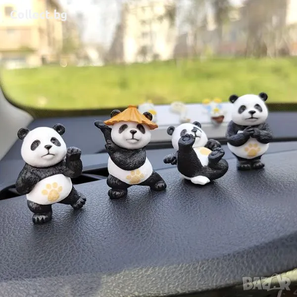 Комплект мини фигурки Панди - 4бр, снимка 1