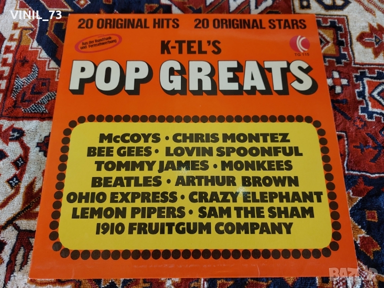  K-Tel's Pop Greats, снимка 1