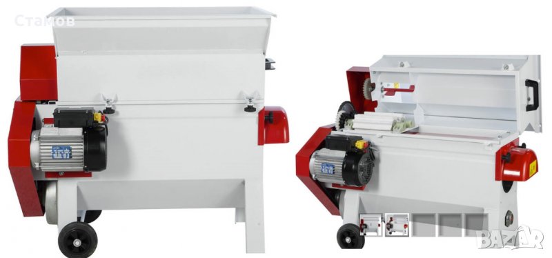 Продавам Гроздомелачка-ронкачка с каучукови валци и вградена помпа, снимка 1