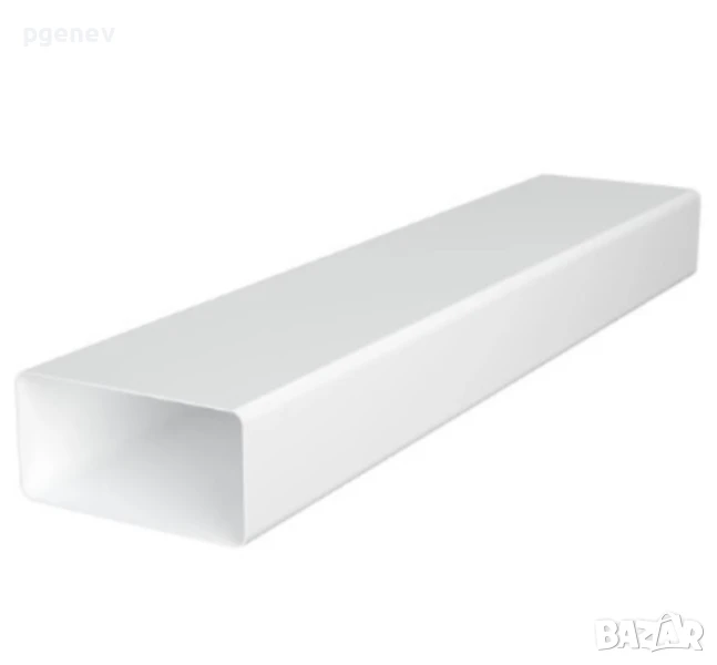 Правоъгълен ПВЦ въздуховод + 2 броя коляно, снимка 1