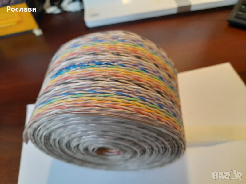 035. Лентов кабел с 30 усукани чифта, дължина 7,50 метра, снимка 1