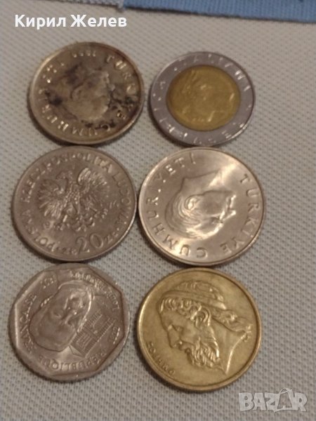 Лот монети от цял свят 6 броя ГЪРЦИЯ, ИТАЛИЯ, ПОЛША ЗА КОЛЕКЦИЯ 30531, снимка 1