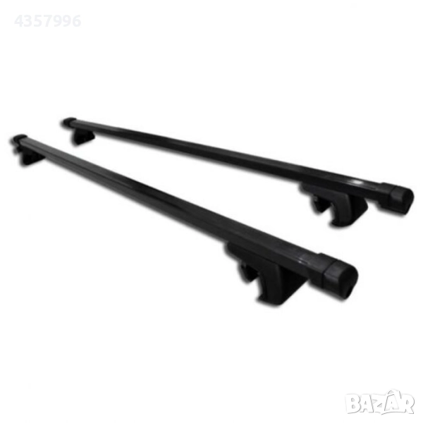 Напречни греди за автомобил, Метални греди, 120см, Черен, снимка 1