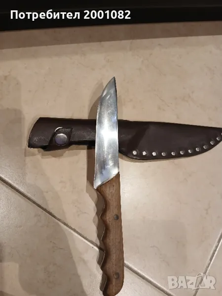 Нож с кожена кания, снимка 1