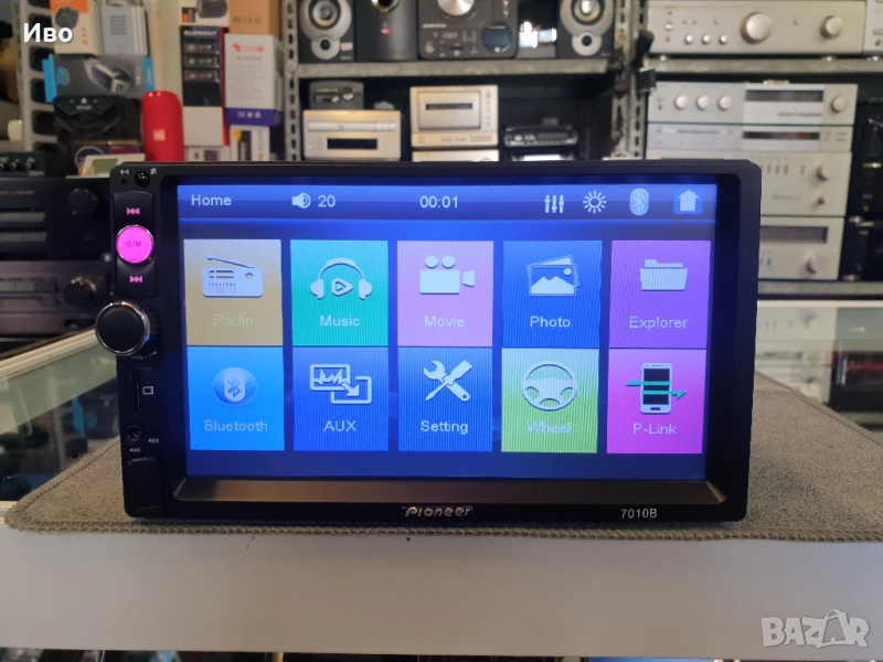 НОВА Мултимедия за кола Авто аудио плеър. Има радио, usb, bluetooth, сд карта и вход за задна камера, снимка 1