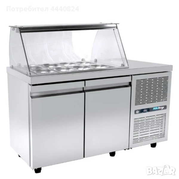 Професионална хладилна витрина за салати, снимка 1