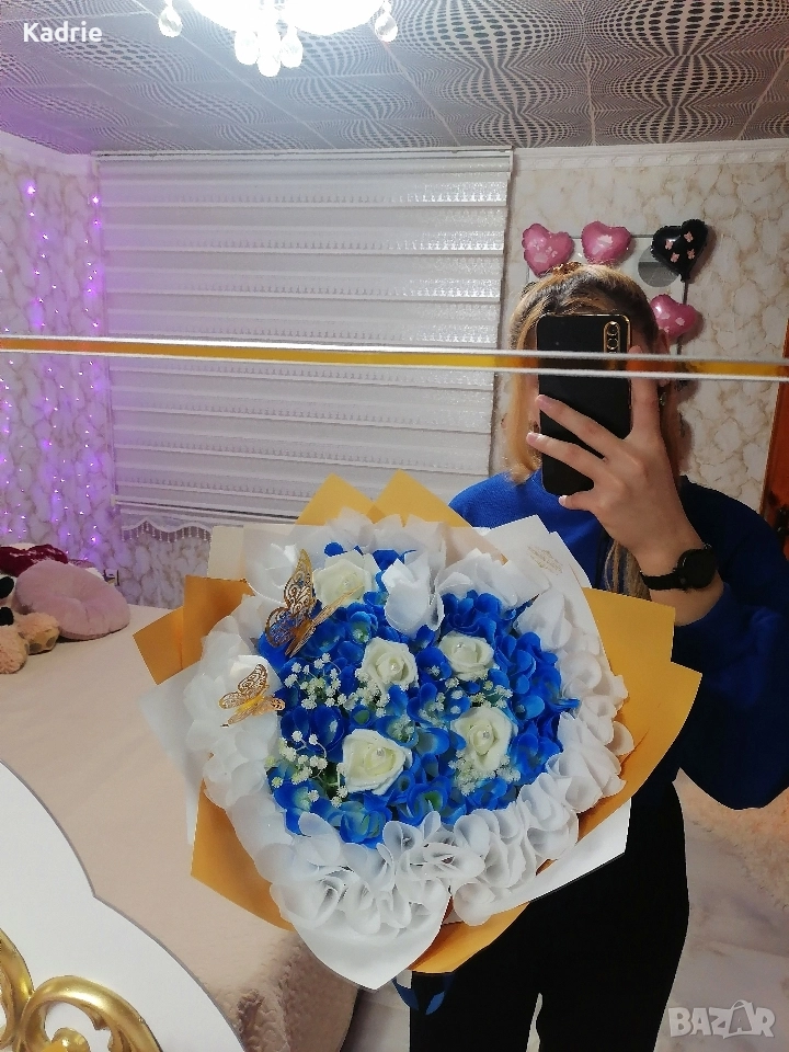 Вечен букет от 35 рози , снимка 1