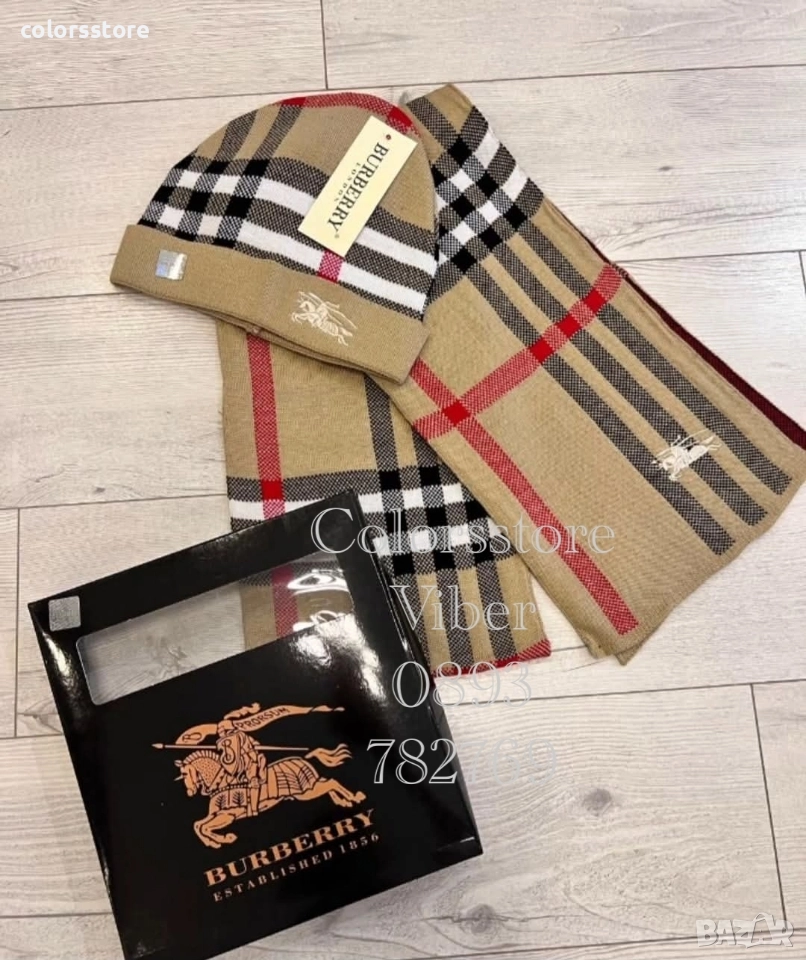 Комплект шапка и шал Burbarry/IM169m, снимка 1