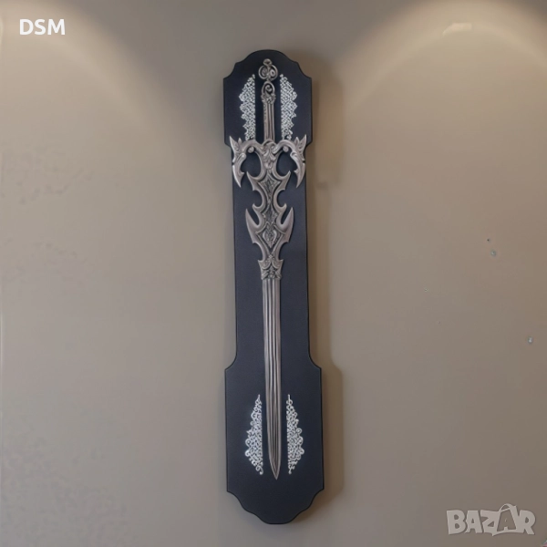 Нов Меч за Декорация на Стена -пано  с Оръжие -115см, снимка 1