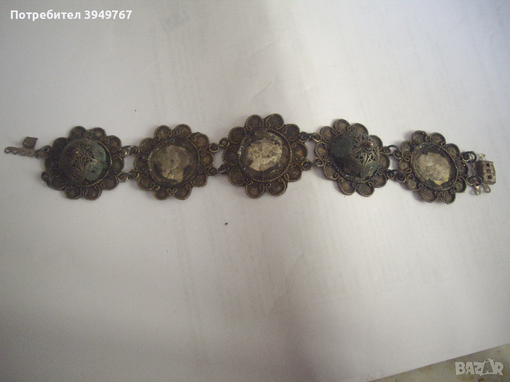 Стара била филиграмна гривна., снимка 1