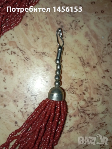 стара огърлица 70см., снимка 3 - Антикварни и старинни предмети - 53611297