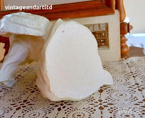 Ангел пазител, статуетка, полирезин, снимка 4 - Антикварни и старинни предмети - 41797985