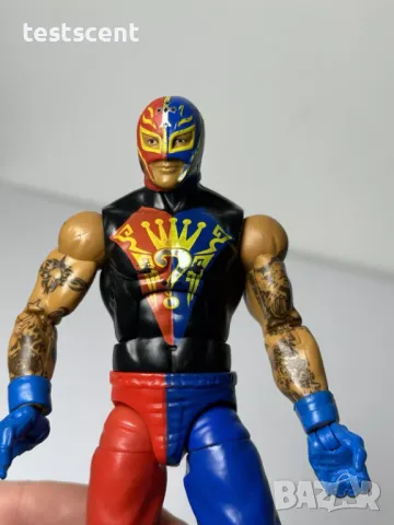 Екшън фигура WWE Rey Mysterio Mattel Elite играчка Рей Мистерио red & blue 619, снимка 14 - Колекции - 49513410