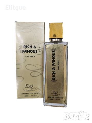 Парфюм Rich & Famous For Men Eau De Toilette 50ml.  , снимка 6 - Мъжки парфюми - 52904126