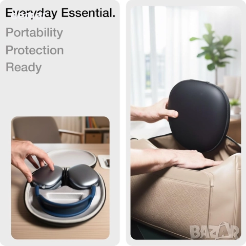 GODT Smart Case за слушалки AirPods Max, твърд защитен калъф, черен, снимка 7 - Слушалки и портативни колонки - 51744139