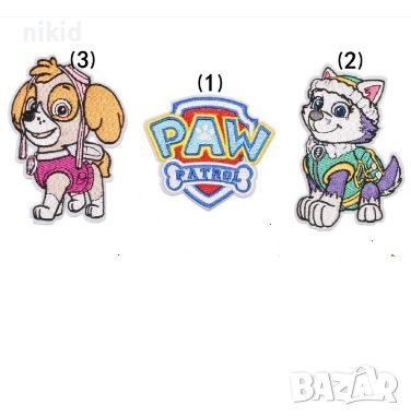 Пес патрул лого Paw patrol апликация за дреха дрехи самозалепваща се, снимка 3 - Други - 28283040