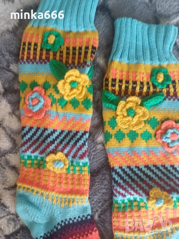 Дамски чорапи.Ръчно плетиво, снимка 2 - Дамски чорапи - 52545779