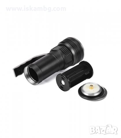 АКУМУЛАТОРЕН CREE T6 ПРОЖЕКТОР С ТРИ РЕЖИМА НА РАБОТА - код 3405, снимка 2 - Прожектори - 34063141