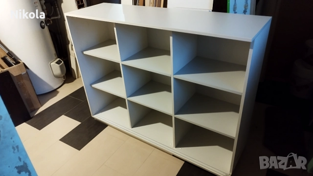 Шкаф - етажерка с 9 рафта 115/45/150 ПДЧ бял, снимка 11 - Шкафове и рафтове - 51789026