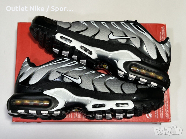 Nike TN AirMax Black Silver Metalic / Outlet, снимка 4 - Спортно елегантни обувки - 44666707