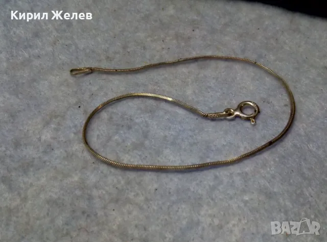 НЕЖНА МАРКОВА ИТАЛИАНСКА СРЕБЪРНА ГРИВНА СРЕБРО 925 INV ITALY 43933, снимка 7 - Гривни - 49757282