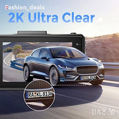 Нова компактна 2K камера за кола автомобил рекордер Dash Cam Видеорегистратор, снимка 3 - Друга електроника - 40124596