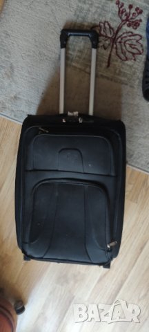 Куфар карета черен 50 см, снимка 4 - Куфари - 40182131