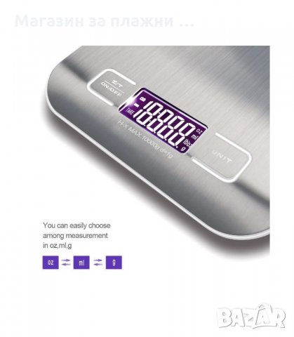 ДИГИТАЛНА КУХНЕНСКА ВЕЗНА ДО 5КГ. - код 2961, снимка 7 - Електронни везни - 34142419