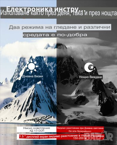 12-мегапикселов инфрачервен професионален бинокъл за нощно виждане, снимка 6 - Екипировка - 42389083