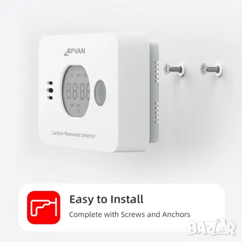 Детектор за въглероден окис  CO CPVAN безжичен 3-в-1- COS- X3 Plus, снимка 5 - Други инструменти - 49255913
