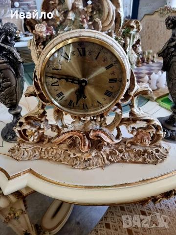 Каминен часовник , снимка 2 - Антикварни и старинни предмети - 53565004