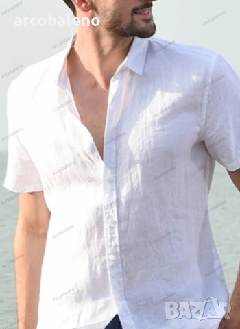 Мъжка лятна риза с къс ръкав, 6цвята , снимка 9 - Ризи - 41552427
