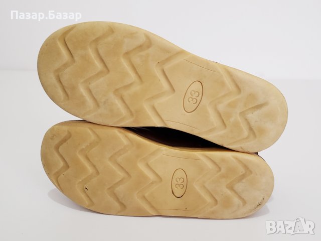 YORIK Детски Кожени Боти Ботуши Обувки с Подплата 32-33 19.5см, снимка 4 - Детски боти и ботуши - 42650053