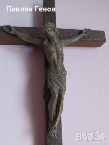 Стар кръст , Исус Христос 50х26см , снимка 13 - Други ценни предмети - 41394552