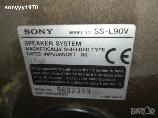 SONY SS-L90V 1бр ТОНКОЛОНА 33Х30Х22СМ-ВНОС SWISS 2704251102LK1EWC, снимка 4 - Тонколони - 50052286