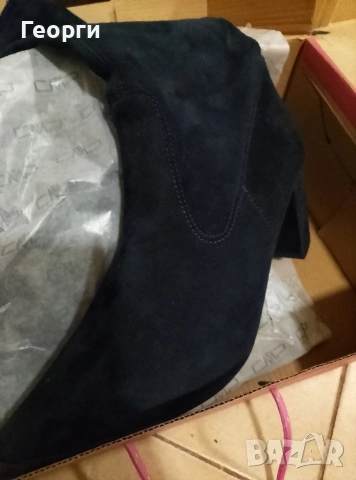 Нови дамски стретч ботуши Peter Kaiser от велур, снимка 2 - Дамски ботуши - 53775666