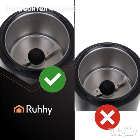 Електрическа мелачка за смилане на кафе, подправки, ядки, семена с 2 остриета от неръждаема стомана, снимка 5 - Други - 52547388